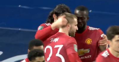 Manchester United fans spot Eric Bailly's request to Edinson Cavani after goal against Everton - www.manchestereveningnews.co.uk - Manchester
