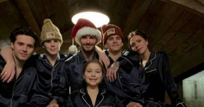 David and Victoria Beckham share annual festive family snap as they celebrate Christmas together - www.ok.co.uk