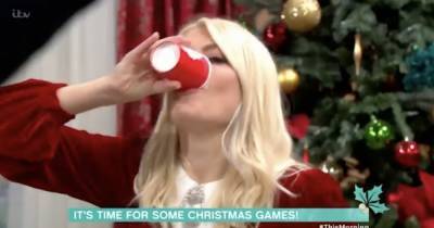 Holly Willoughby and Phillip Schofield down half pint of Bailey on This Morning - www.dailyrecord.co.uk - Ireland