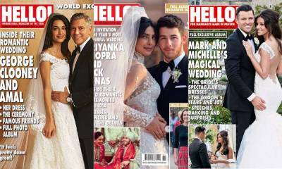 51 most memorable HELLO! celebrity weddings: Michelle Keegan, Angelina Jolie and more - hellomagazine.com