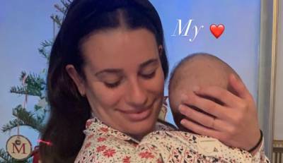 Lea Michele Shares Sweet Photos from First Christmas with Son Ever! - www.justjared.com