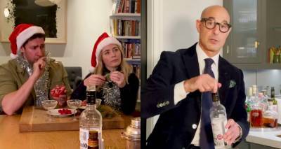 Stanley Tucci Makes Christmas Cocktails with Sister-in-Law Emily Blunt & John Krasinski - Watch Now! - www.justjared.com