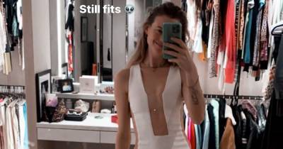 Behati Prinsloo’s Never-Before-Seen Alexander Wang Wedding Gown Is Equal Parts Sexy and Sophisticated - www.usmagazine.com