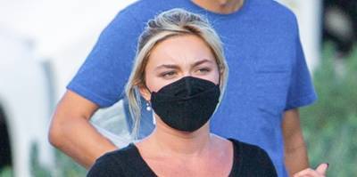 Florence Pugh Masks Up for Afternoon on Set of 'Don't Worry Darling' in Palm Springs - www.justjared.com