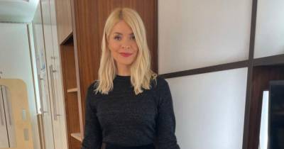 Holly Willoughby wows fans in £490 glittery jumper from Victoria Beckham on This Morning - copy her look from £16.80 - www.ok.co.uk