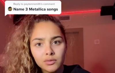 TikTok star shreds Metallica songs after being mocked for wearing t-shirt - www.nme.com