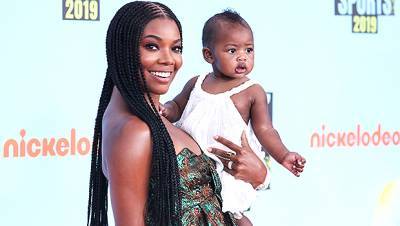 Gabrielle Union, 48, Rocks Sexy Plunging Swimsuit Twins With Daughter Kaavia, 2, On The Beach - hollywoodlife.com