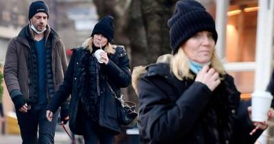 EastEnders' star Michelle Collins is casual on dog walk with beau - www.msn.com