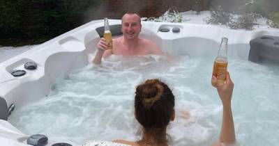 Coronation Street’s Andy Whyment hits the hot tub with wife Nichola after holiday plans wrecked - www.ok.co.uk - Cape Verde