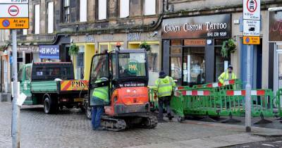 Frustrated cafe boss dealt business another blow as workers dig up street - www.dailyrecord.co.uk