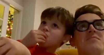 Tom Fletcher and son Buzz react to Giovanna winning I'm A Celeb in cute video - www.ok.co.uk