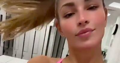 Zara McDermott wears 'S' necklace as she works out in gym amid Sam Thompson reunion after cheat drama - www.ok.co.uk