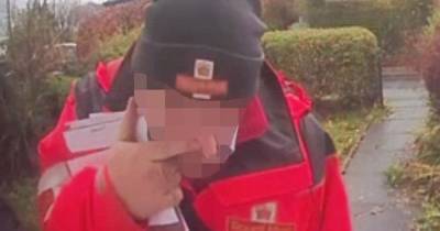 Postman caught blowing ‘snot rocket’ on customer’s doorstep while delivering mail - www.dailyrecord.co.uk - Manchester