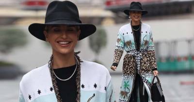 Vogue Williams looks effortlessly chic in cardigan and fedora - www.msn.com