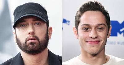 Eminem Makes Surprise Cameo in Pete Davidson’s Holiday ‘Stan’ Parody on ‘Saturday Night Live’ - www.usmagazine.com - city Santa Claus - Santa