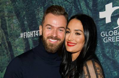 Nikki Bella And Artem Chigvintsev Share Sneak Peek Of First Family Christmas Card Shoot With Son Matteo - etcanada.com