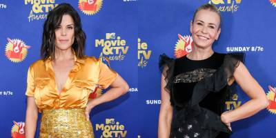 Neve Campbell, Chelsea Handler, & More Show Up In Person for MTV Movie & TV Awards 2020 - www.justjared.com - Los Angeles - county Person