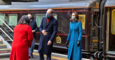 Prince William and Kate Middleton arrive at Edinburgh Waverley for first stop on royal train tour - www.dailyrecord.co.uk - Britain - Scotland