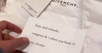 Ariana Grande gifts Katy Perry's daughter a Givenchy snowsuit - www.msn.com