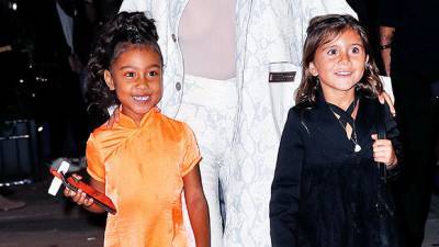 North West, 7, Penelope Disick, 8, Use Baby Monitor To Try Catch Parents Moving Elf On A Shelf - hollywoodlife.com