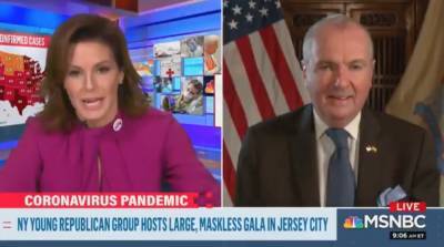 MSNBC's anchor urges NJ governor to 'punish' GOP partiers who broke COVID-19 restrictions - www.foxnews.com - New York - Jersey - New Jersey