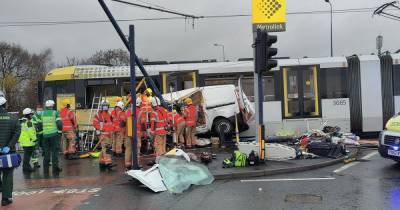 Major response to 'serious' crash involving Metrolink tram and van near Ashton West stop - www.manchestereveningnews.co.uk - Manchester