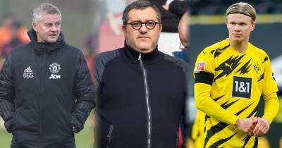 Mino Raiola aims fresh dig at Manchester United manager Solskjaer over Erling Haaland comments - www.manchestereveningnews.co.uk - Manchester - Germany