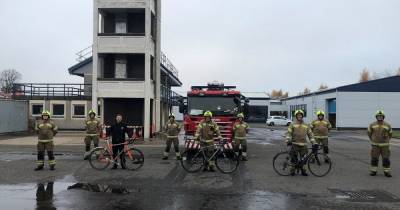 Perth fire station staff get award for using bikes - www.dailyrecord.co.uk - Scotland