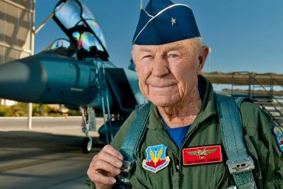 Chuck Yeager (1923–2020), first human to go faster than the speed of sound - legacy.com