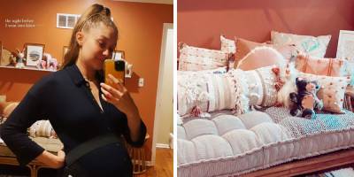 Gigi Hadid Posted a Pre-Labor Selfie and Gave a Photo Tour of Her Baby Girl's Nursery - www.elle.com