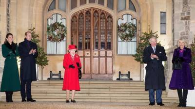 The Royal Family Reunites at Windsor Castle While Staying 6 Feet Apart - www.etonline.com - Britain - county Prince Edward