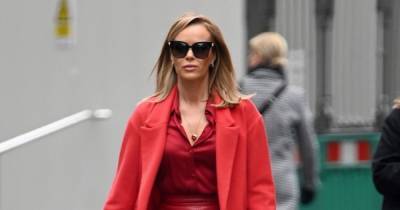 Amanda Holden looks red-hot as she struts her stuff in £139 leather skirt – copy her look for only £12 - www.ok.co.uk