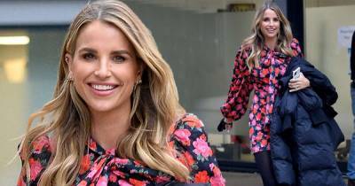 Vogue Williams catches the eye in a floral minidress - www.msn.com