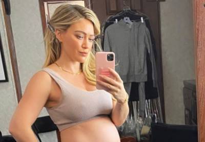 Hilary Duff Shows Off Bare Baby Bump, Says She Misses Her Pre-Pregnancy Body - www.justjared.com