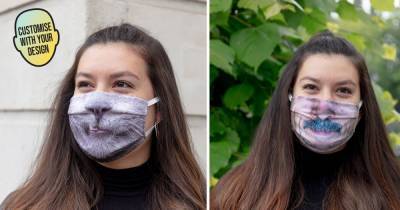 You can now personalise your face mask with any picture you want - www.ok.co.uk