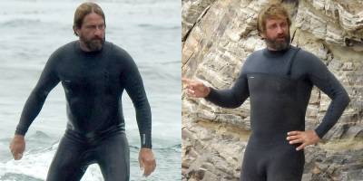 Gerard Butler Puts On His Skintight Wetsuit for a Day of Surfing - www.justjared.com - Malibu