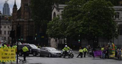 Boris Johnson in car crash outside parliament as convoy targeted by protester - www.dailyrecord.co.uk - Scotland - county Johnson - Kurdistan