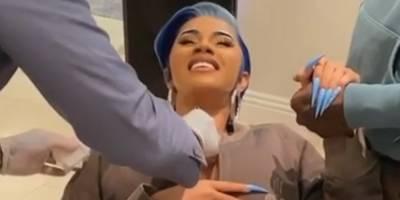 Cardi B Documents Herself Getting Chest Piercings - Watch (Video) - www.justjared.com