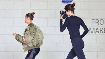Kendall Jenner Hailey Baldwin Reunite Amid Quarantine As They Team Up For A Jog Visit To The Gym - hollywoodlife.com - California