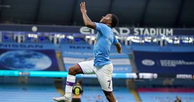Man City star Raheem Sterling reacts after scoring first goal of 2020 in Arsenal FC win - www.manchestereveningnews.co.uk - Manchester