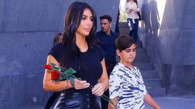Kim Kardashian Proves She’s The Best Babysitter By Letting Mason, 10, Chow Down On Junk Food — Pic - hollywoodlife.com
