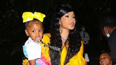 Teyana Taylor - Cardi B Offset Rock Matching Yellow Outfits With Daughter Kulture, 1, For Teyana Taylor’s Album Party - hollywoodlife.com