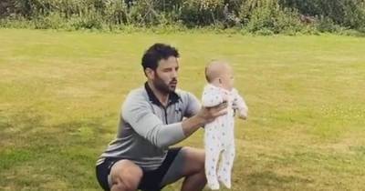 Ryan Thomas shares adorable video of himself working out with his son Roman - www.manchestereveningnews.co.uk - Manchester