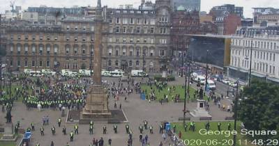Hundreds gather for anti-racism protest in Glasgow's George Square despite warnings to stay away - www.dailyrecord.co.uk