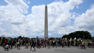 Juneteenth Marches and Protests Touch Down in Washington, D.C. - www.hollywoodreporter.com - Washington - Columbia