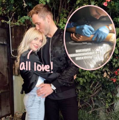 Exes Colton Underwood & Cassie Randolph Get ‘Meaningful’ Post-Breakup Tattoos Together! - perezhilton.com