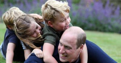 Prince William Snuggles With Kids George, Charlotte and Louis in New Birthday Photos - www.usmagazine.com - county Hall - Indiana - county Norfolk