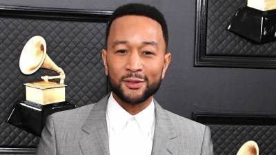 John Legend Enjoys Father’s Day Barbecue With Cardboard Cutouts of Britney Spears, Lizzo & the Queen - www.etonline.com