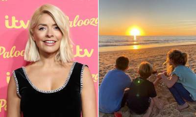 Holly Willoughby misses This Morning for school run - see adorable photo - hellomagazine.com
