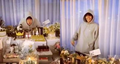 VIDEO: Lee Min Ho breaks into a fit of laughter after he fails to blow the candles off his birthday cake - www.pinkvilla.com